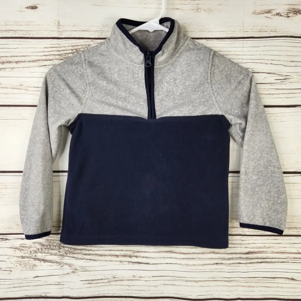 Oshkosh B'gosh Boys Half Zip Pullover Size 5 Cozy Fall